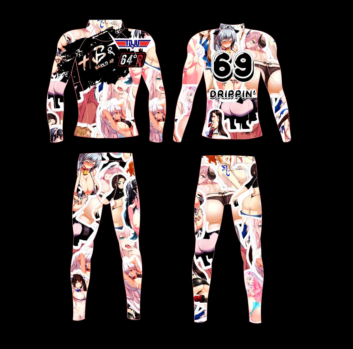 HNB 2 Piece Undersuit By 64 Degree Racing - Limited time pricing arrangement